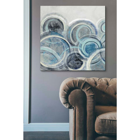 Image of 'Variation Blue Grey II' by Silvia Vassileva, Canvas Wall Art,37 x 37
