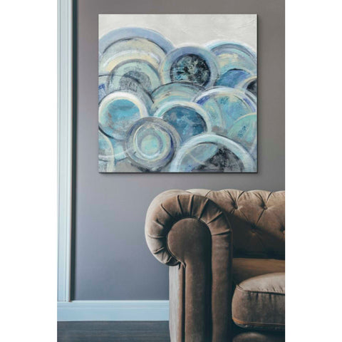 Image of 'Variation Blue Grey III' by Silvia Vassileva, Canvas Wall Art,37 x 37