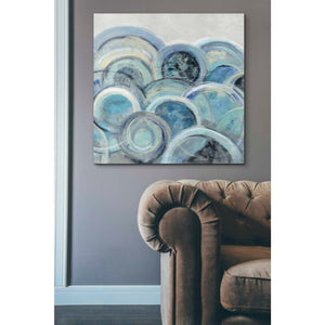 'Variation Blue Grey III' by Silvia Vassileva, Canvas Wall Art,37 x 37