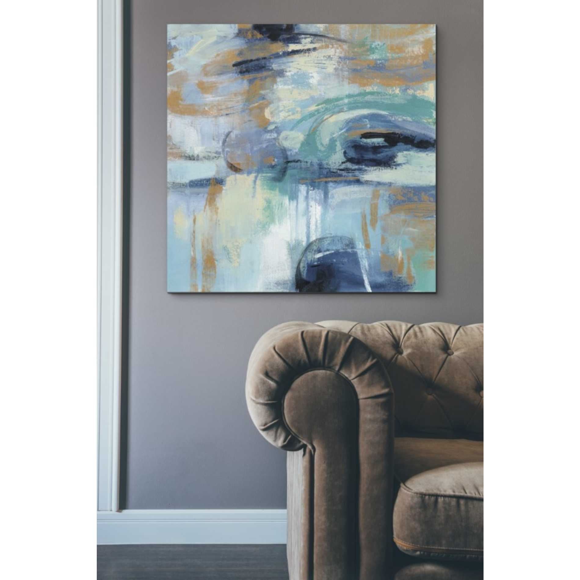 'Sapphire Ring' by Silvia Vassileva, Canvas Wall Art,37 x 37
