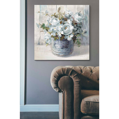 Image of 'Garden Blooms I Blue Crop' by Danhui Nai, Canvas Wall Art,37 x 37