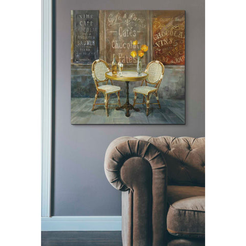 Image of 'French Cafe' by Danhui Nai, Canvas Wall Art,37 x 37