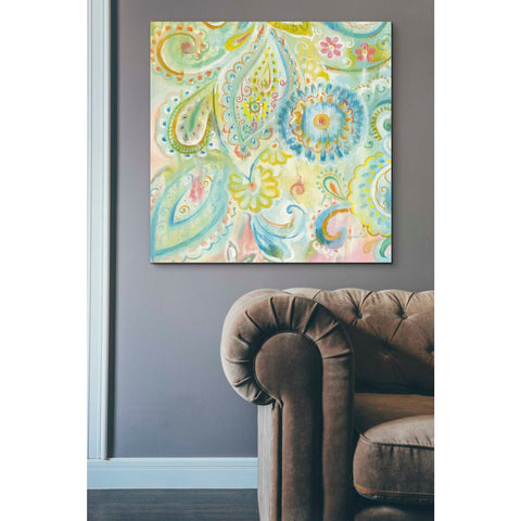 Image of 'Spring Dream Paisley XII' by Danhui Nai, Canvas Wall Art,37 x 37