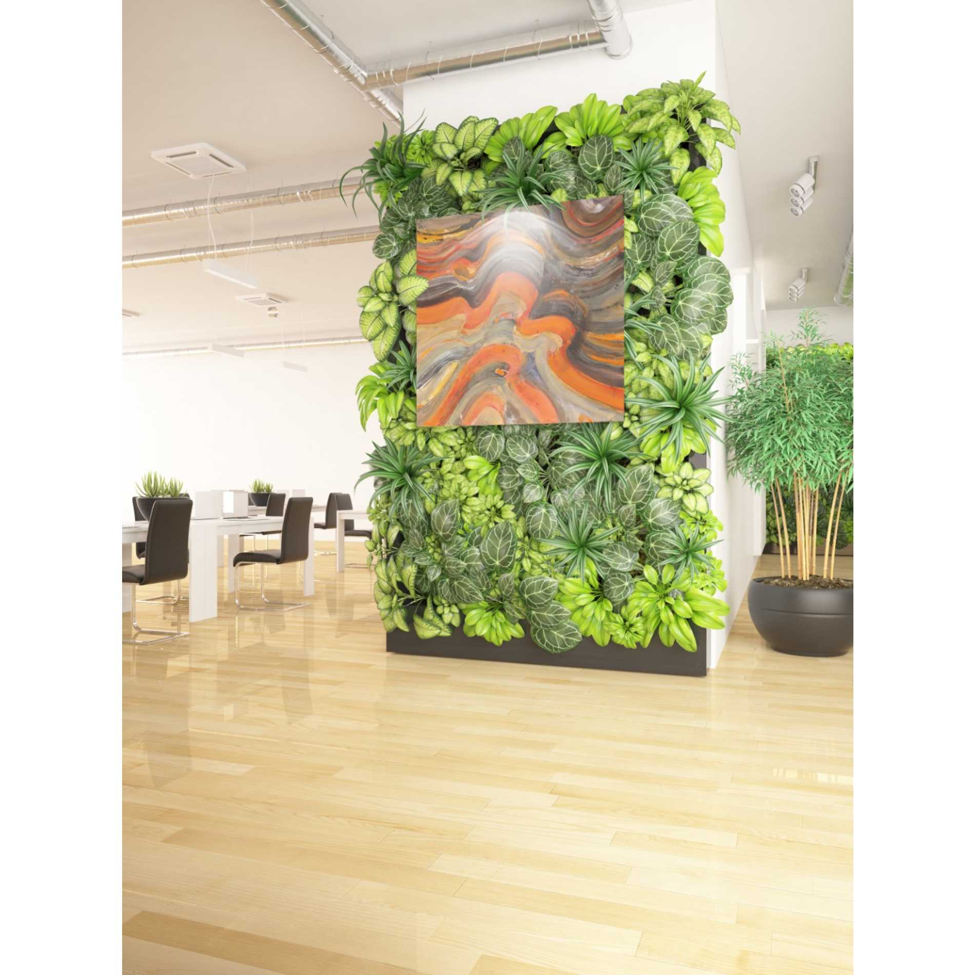 'Floating Lava' by Albena Hristova, Canvas Wall Art,37 x 37