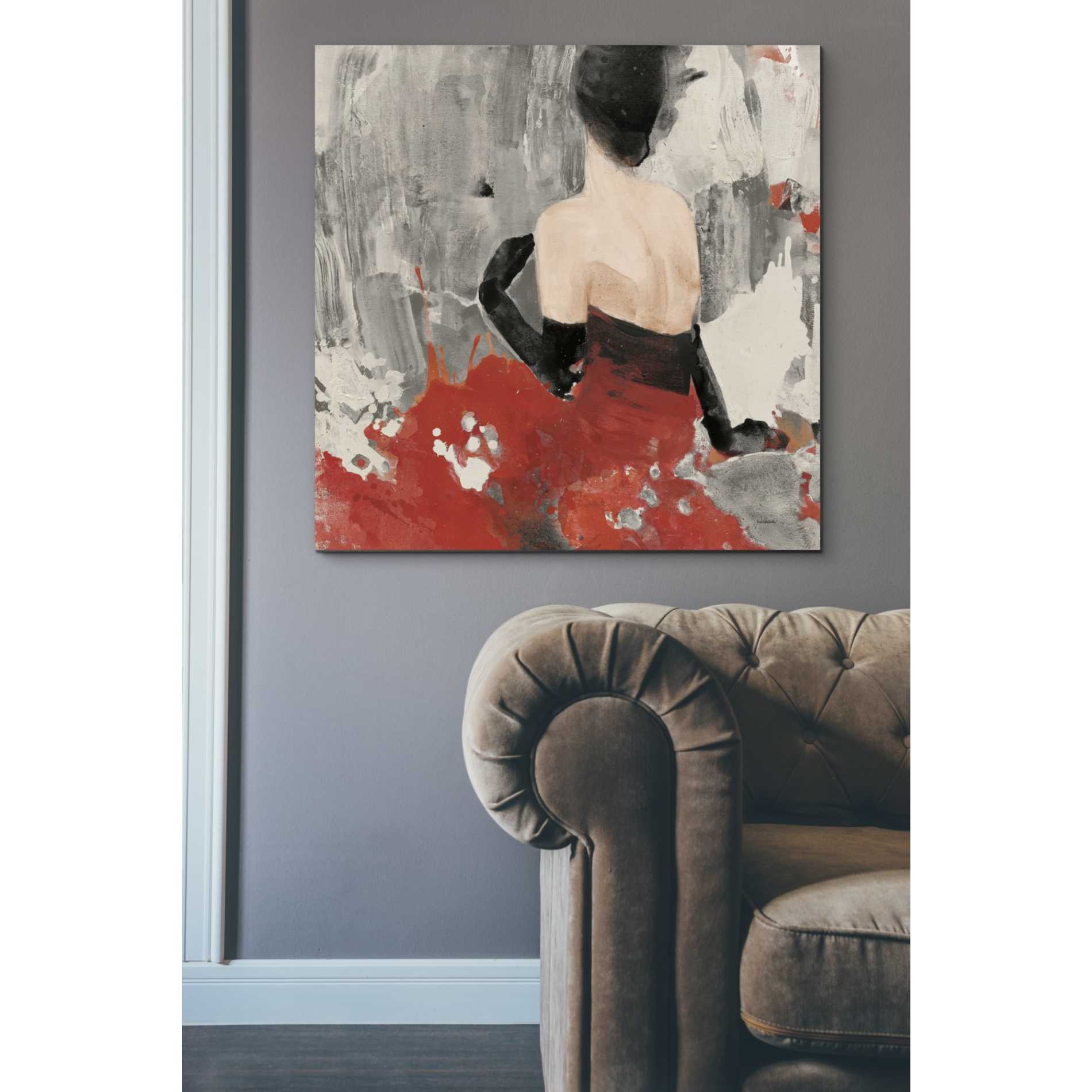 'Beautiful Gaze II Neutral' by Albena Hristova, Canvas Wall Art,37 x 37