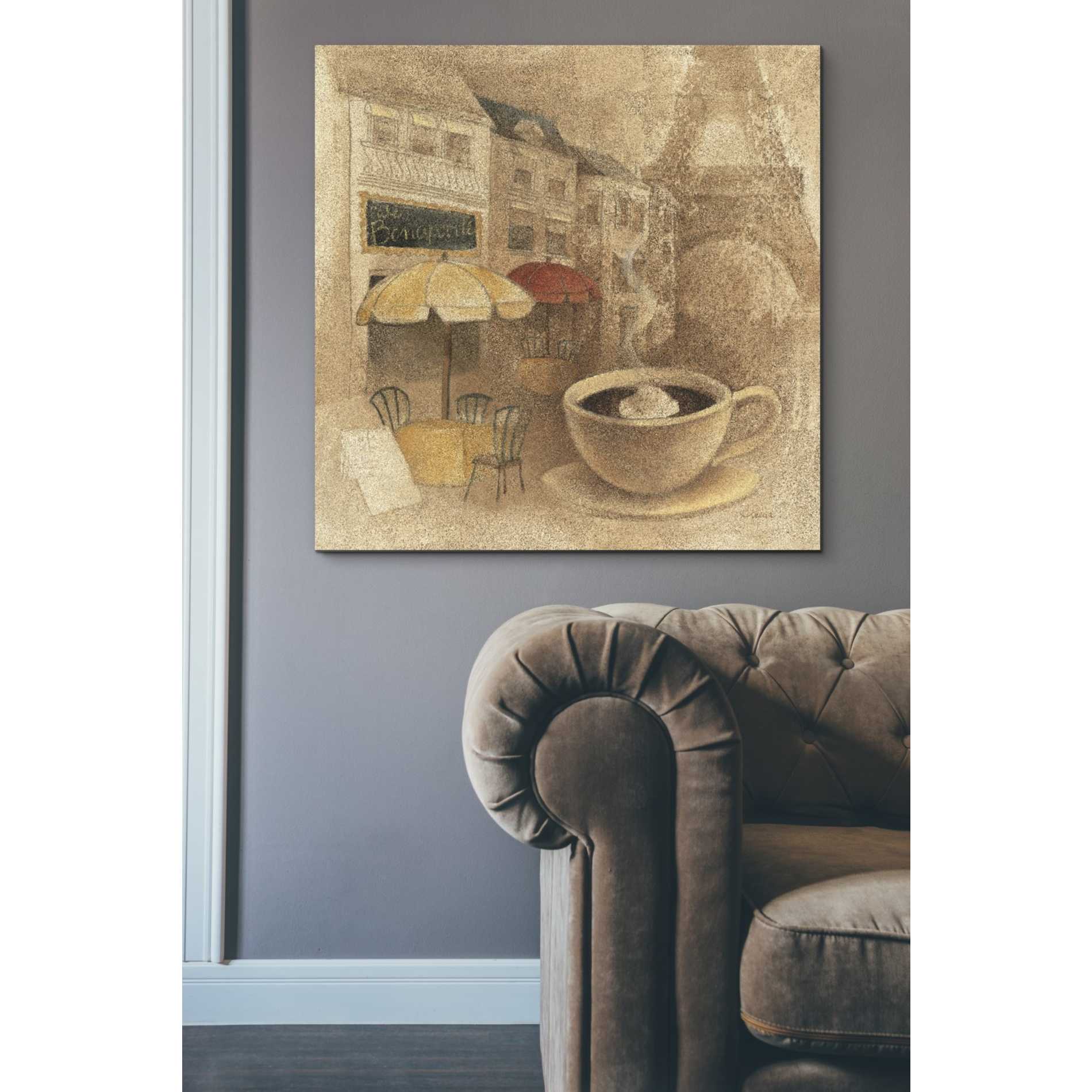 'Cafe de Paris II' by Albena Hristova, Canvas Wall Art,37 x 37