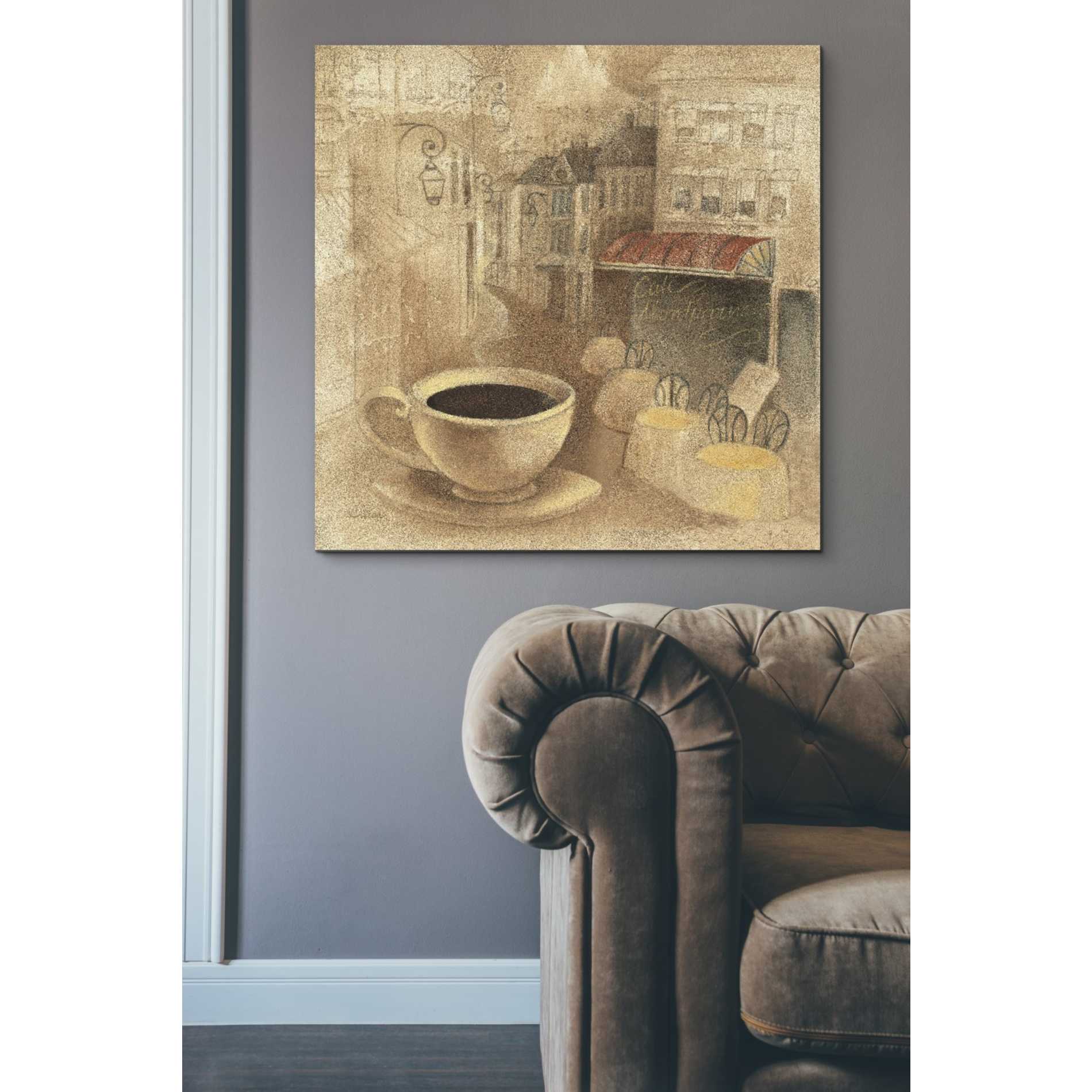 'Cafe de Paris I' by Albena Hristova, Canvas Wall Art,37 x 37