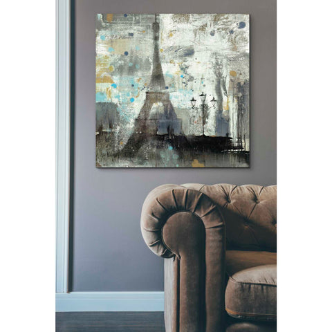Image of 'Eiffel Tower Neutral' by Albena Hristova, Canvas Wall Art,37 x 37