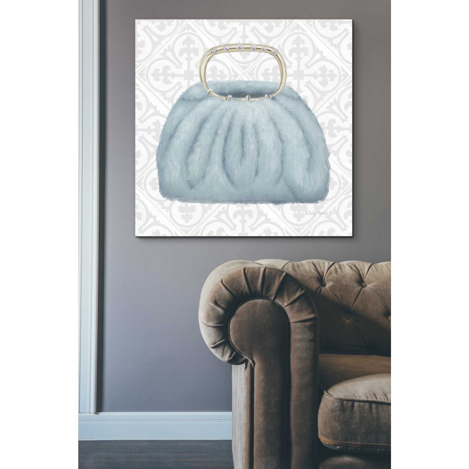 'Must Have Fashion III Gray White' by Emily Adams, Canvas Wall Art,37 x 37