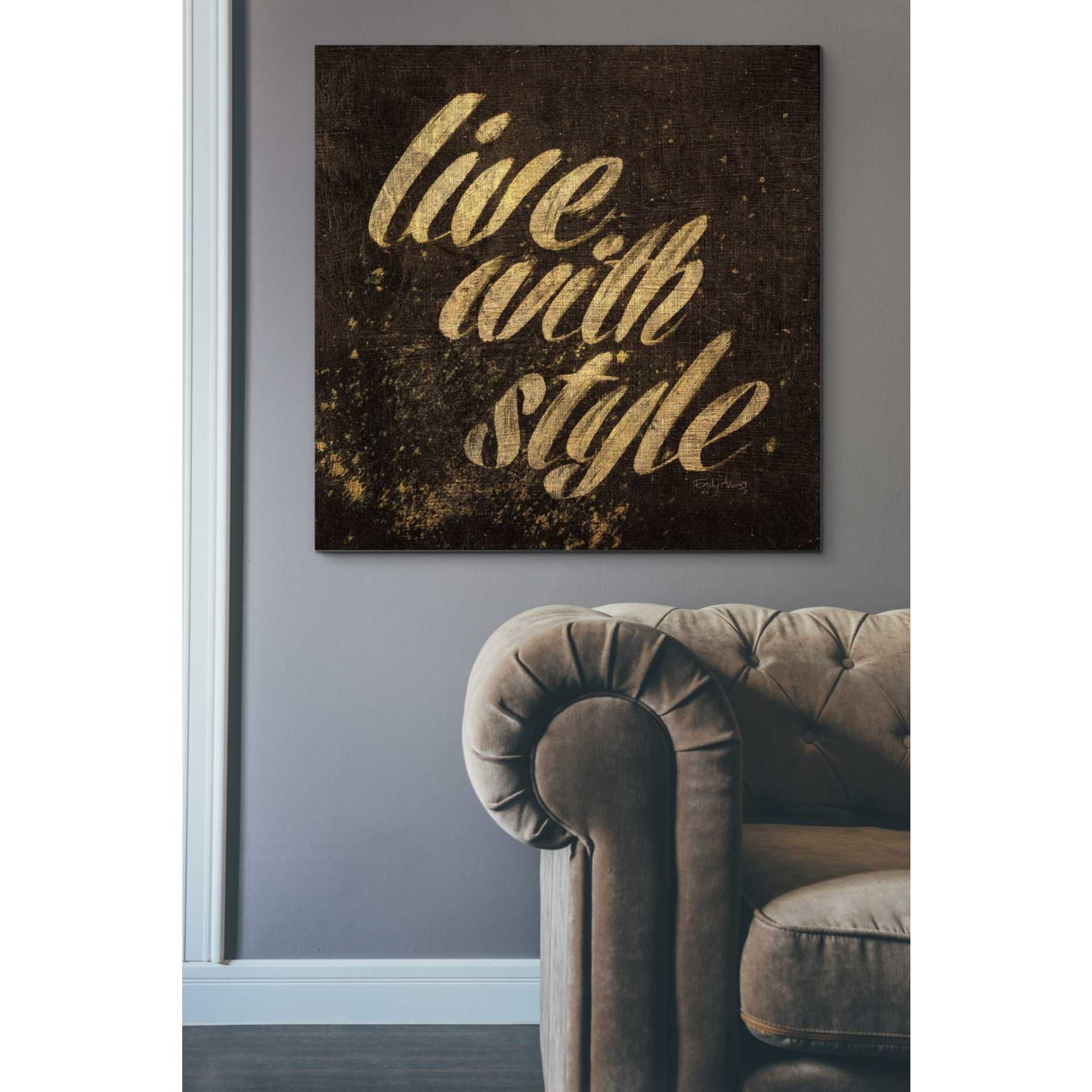 'Shoe Fetish Quotes III' by Emily Adams, Canvas Wall Art,37 x 37