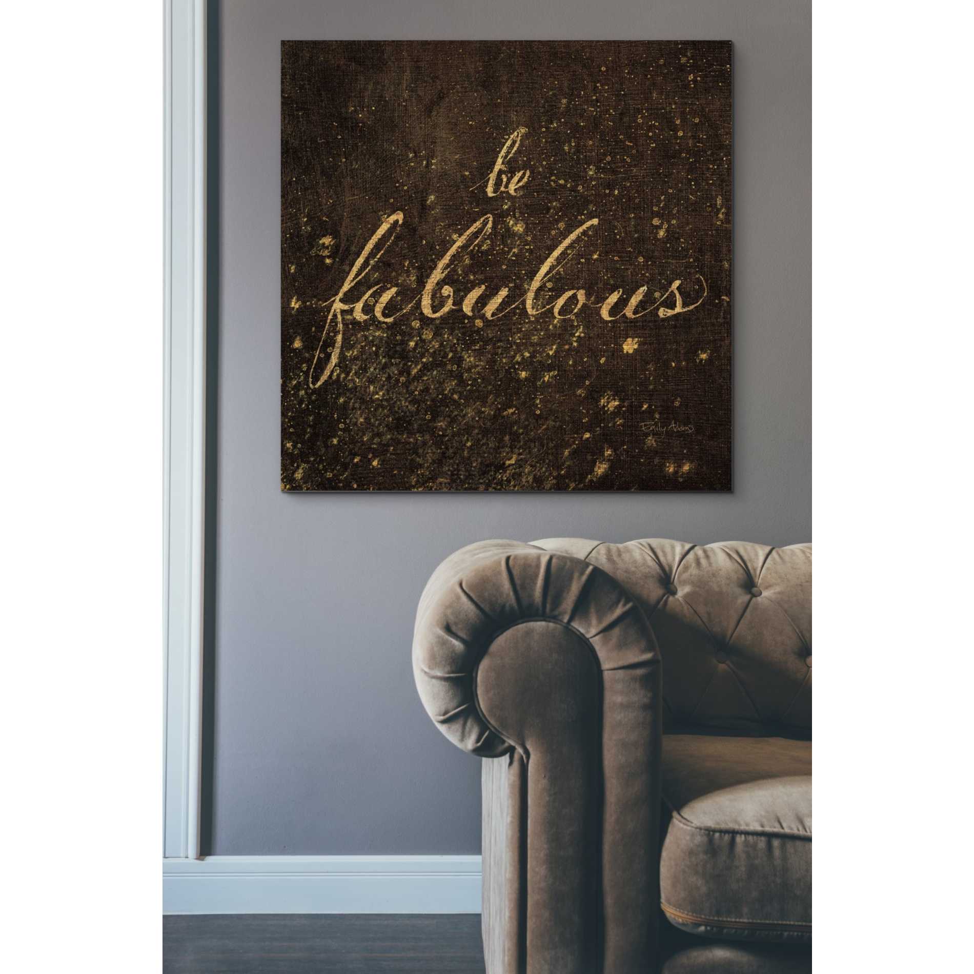 'Shoe Fetish Quotes I' by Emily Adams, Canvas Wall Art,37 x 37