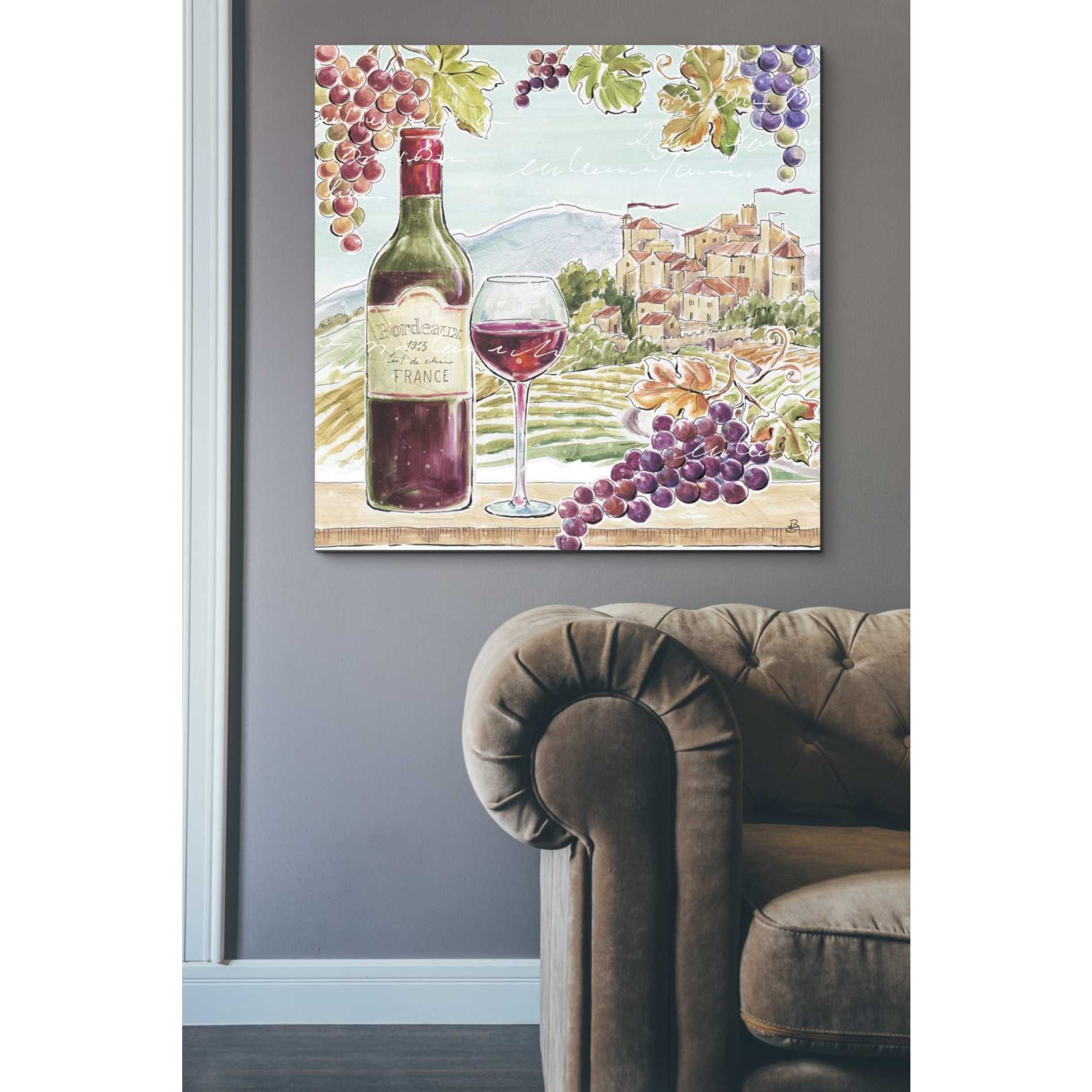 'Wine Country III' by Daphne Brissonet, Canvas Wall Art,37 x 37