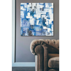'In Blue A Maze' by Melissa Averinos, Canvas Wall Art,37 x 37