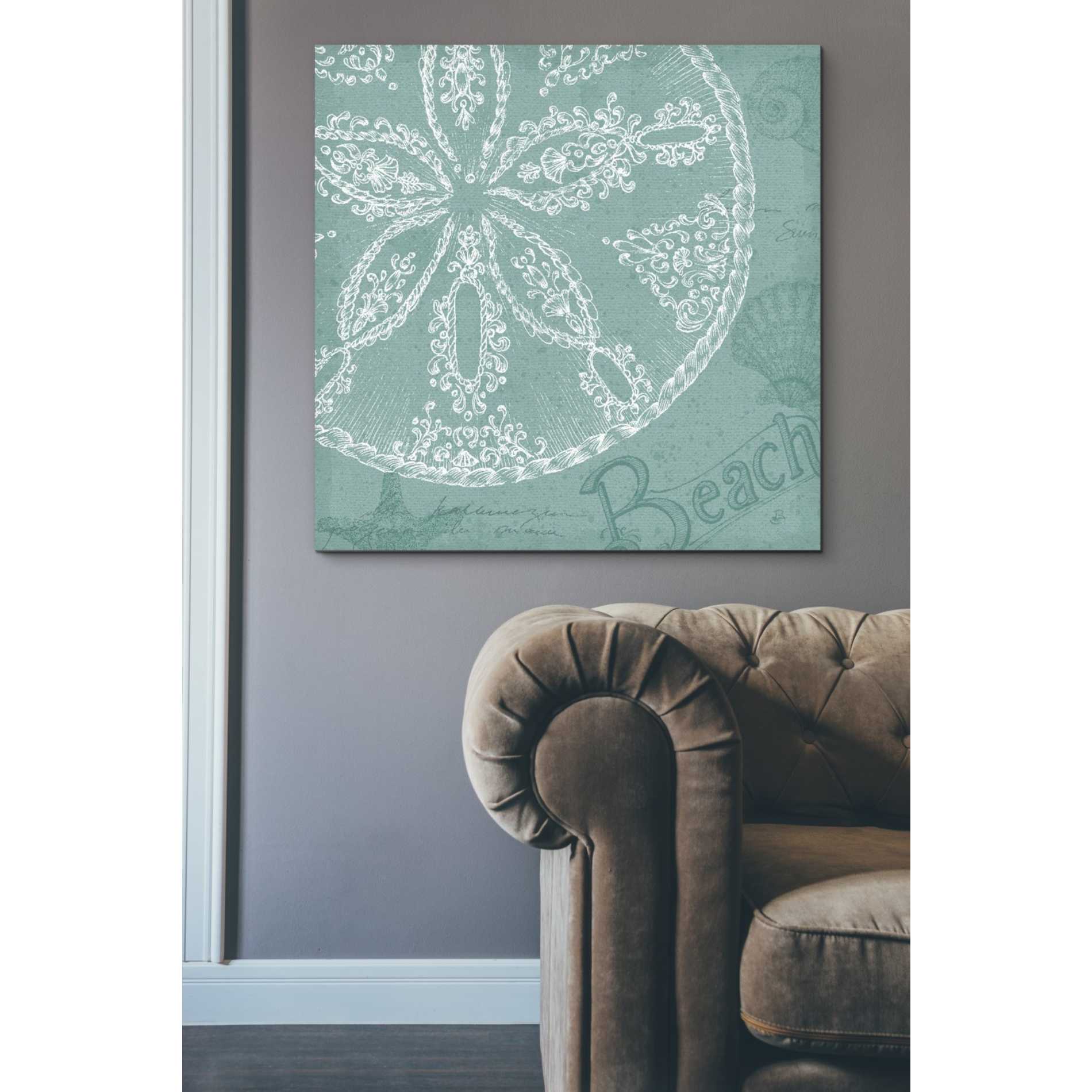 'Aqua Treasure II' by Daphne Brissonet, Canvas Wall Art,37 x 37