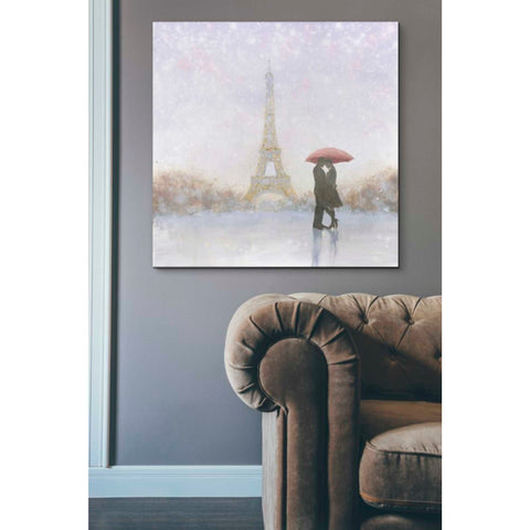 Image of 'Eiffel Romance' by Marco Fabiano, Canvas Wall Art,37 x 37