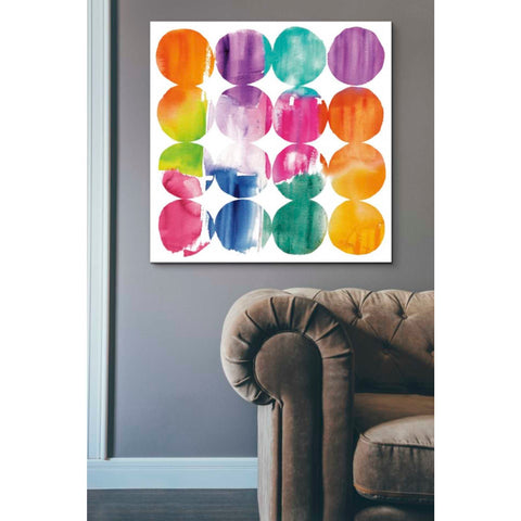 Image of 'Spring Dots Crop with White Border' by Elyse DeNeige, Canvas Wall Art,37 x 37