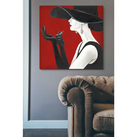 Image of 'Haute Chapeau Rouge II' by Marco Fabiano, Canvas Wall Art,37 x 37