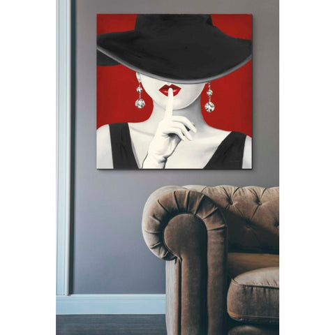 Image of 'Haute Chapeau Rouge I' by Marco Fabiano, Canvas Wall Art,37 x 37