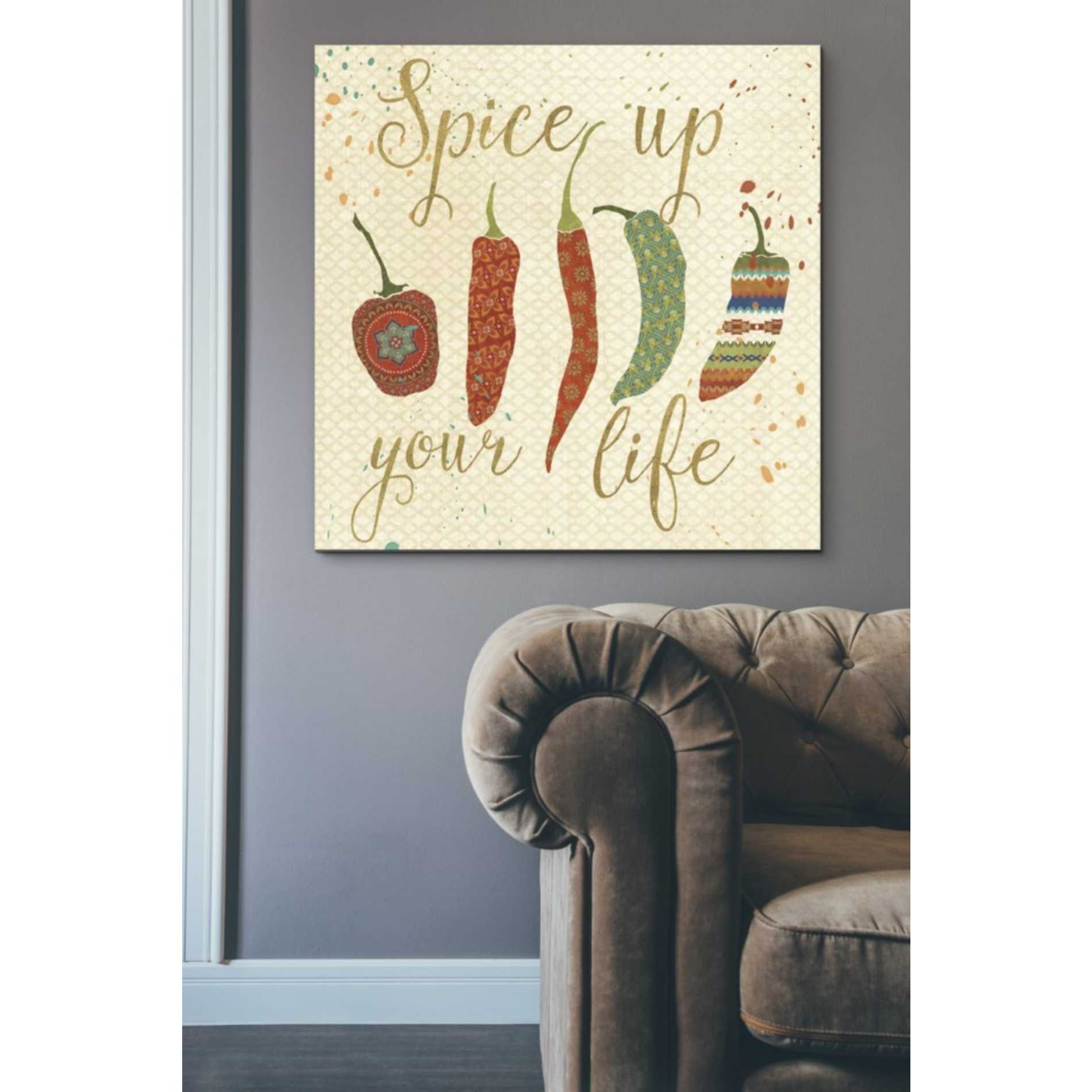 'Mexican Fiesta V' by Veronique Charron, Canvas Wall Art,37 x 37