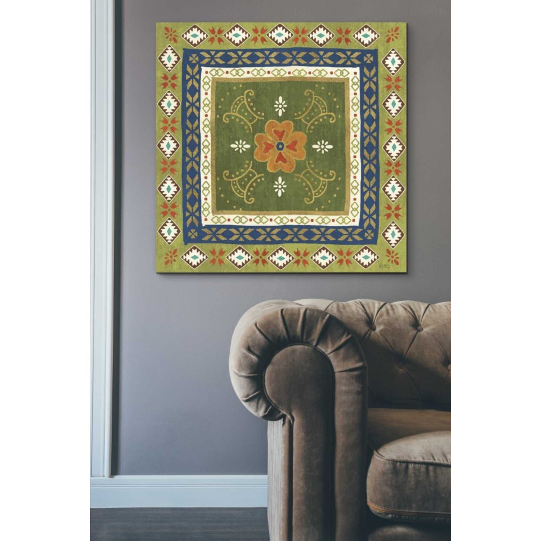 'Mexican Fiesta III' by Veronique Charron, Canvas Wall Art,37 x 37