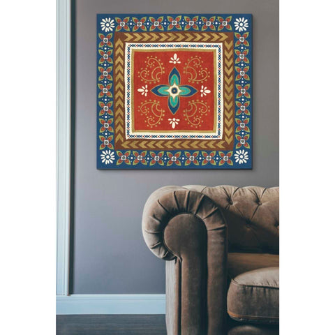 Image of 'Mexican Fiesta II' by Veronique Charron, Canvas Wall Art,37 x 37