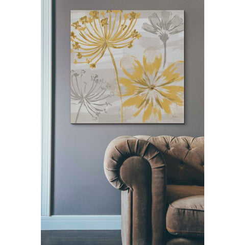Image of 'Flowers in the Wind II' by Veronique Charron, Canvas Wall Art,37 x 37