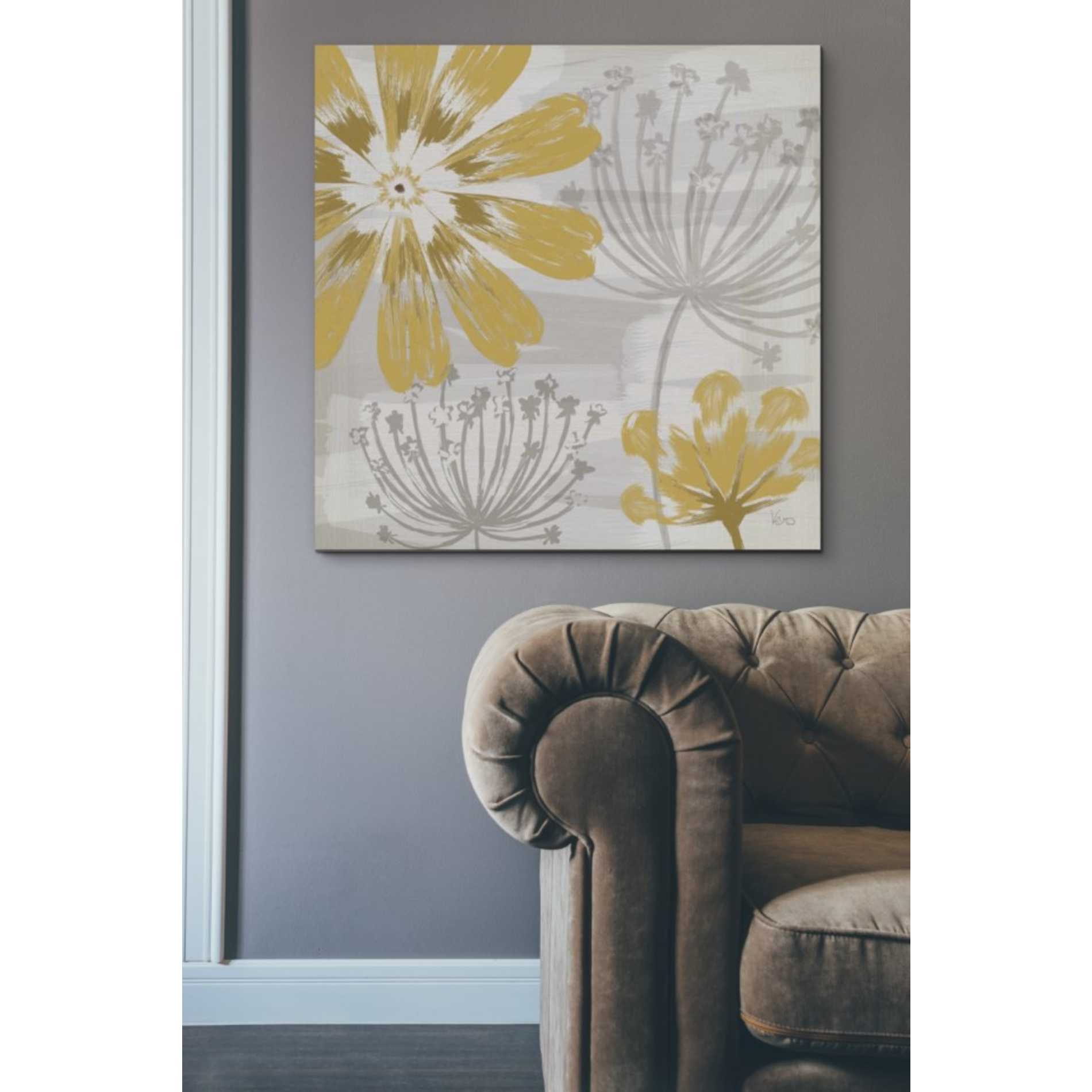 'Flowers in the Wind I' by Veronique Charron, Canvas Wall Art,37 x 37