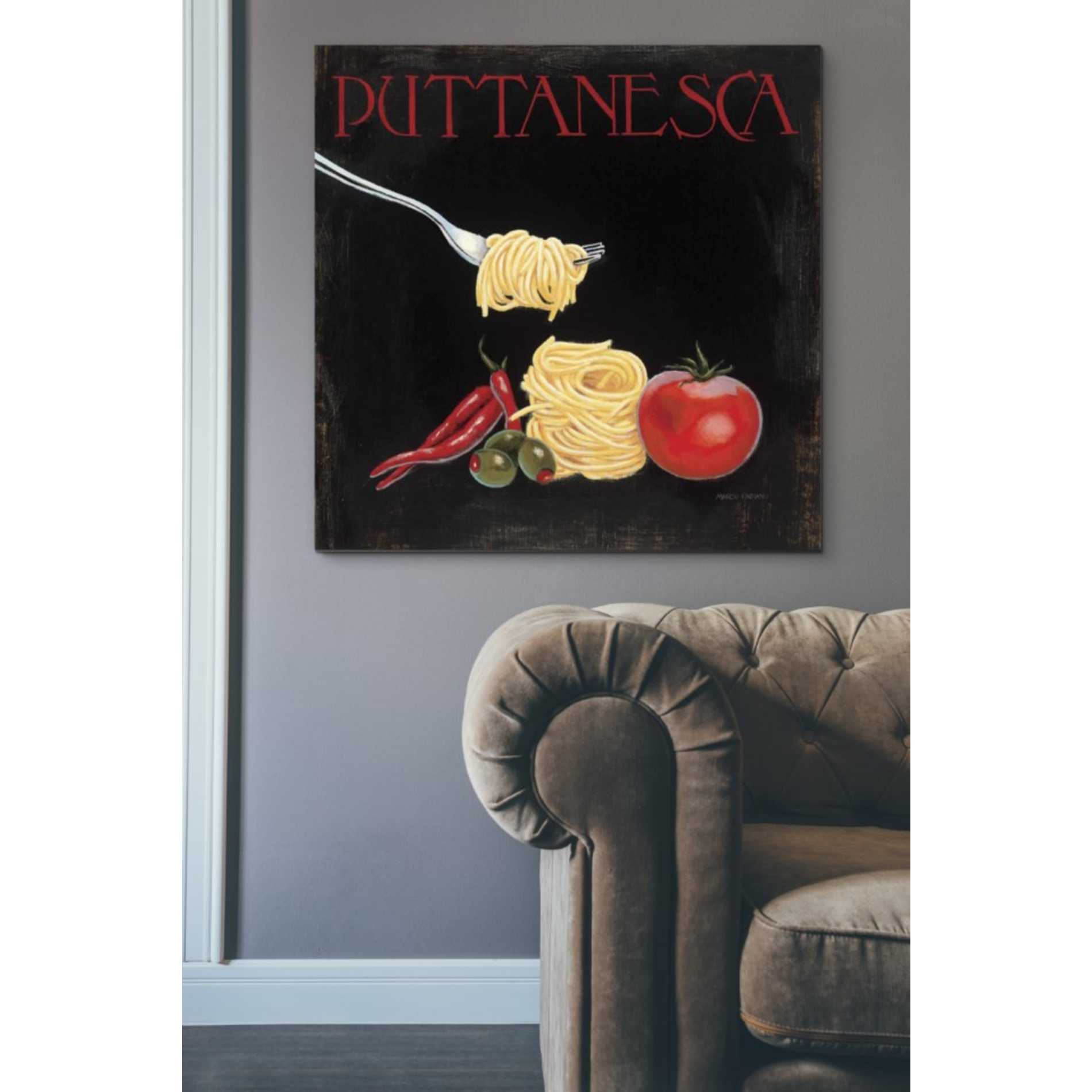 'Italian Cuisine I' by Marco Fabiano, Canvas Wall Art,37 x 37