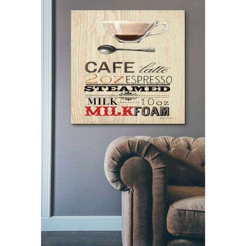 Image of 'Cafe Latte' by Marco Fabiano, Canvas Wall Art,37 x 37