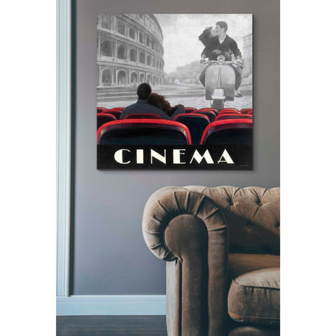 Image of 'Cinema Roma' by Marco Fabiano, Canvas Wall Art,37 x 37