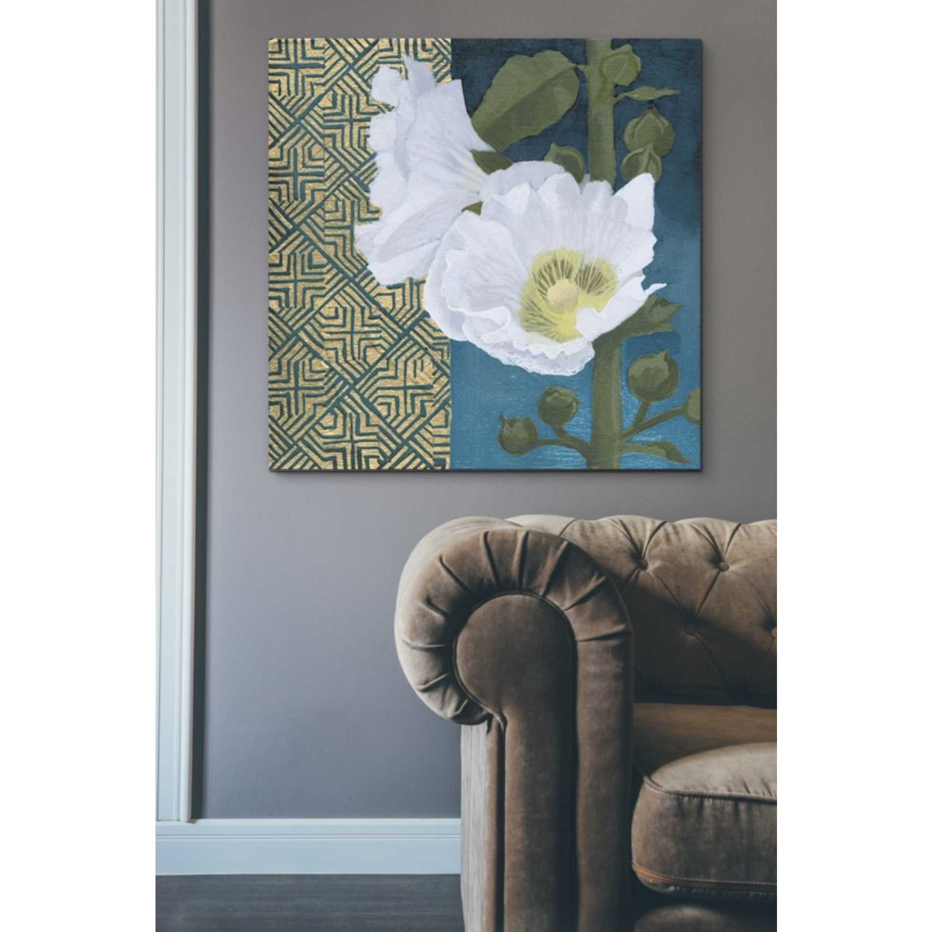 'Soft Evening III Indigo' by Kathrine Lovell, Canvas Wall Art,37 x 37