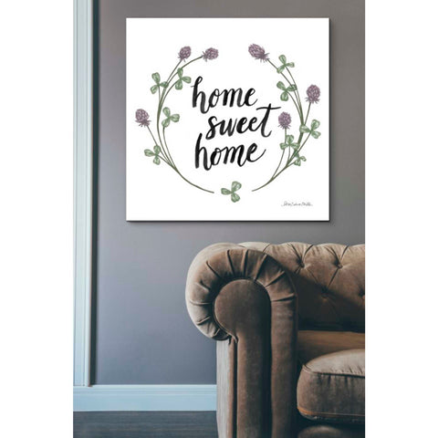 Image of 'Happy to Bee Home Words I' by Sara Zieve Miller, Canvas Wall Art,37 x 37
