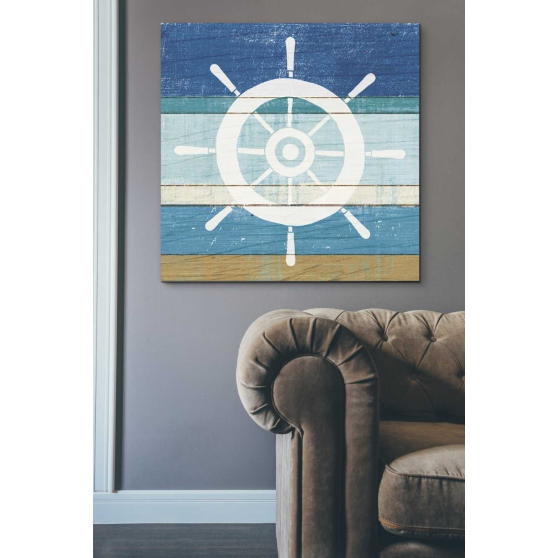 'Beachscape VI Helm White' by Michael Mullan, Canvas Wall Art,37 x 37