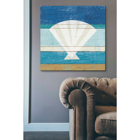 Image of 'Beachscape Shell' by Michael Mullan, Canvas Wall Art,37 x 37