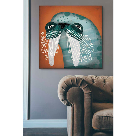 Image of 'Walrus Wow' by Ryan Fowler, Canvas Wall Art,37 x 37