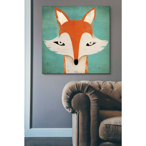 'Fox' by Ryan Fowler, Canvas Wall Art,37 x 37