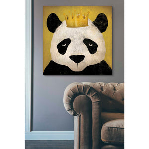 'Panda with Crown' by Ryan Fowler, Canvas Wall Art,37 x 37