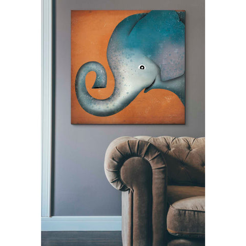 Image of 'Elephant Wow' by Ryan Fowler, Canvas Wall Art,37 x 37