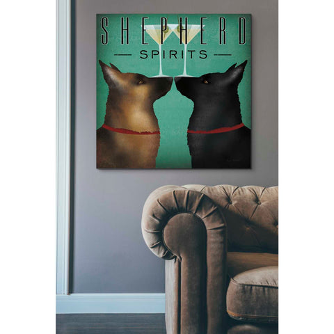 Image of 'Double Shepherd Martini' by Ryan Fowler, Canvas Wall Art,37 x 37