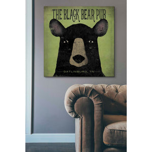'The Black Bear Pub' by Ryan Fowler, Canvas Wall Art,37 x 37