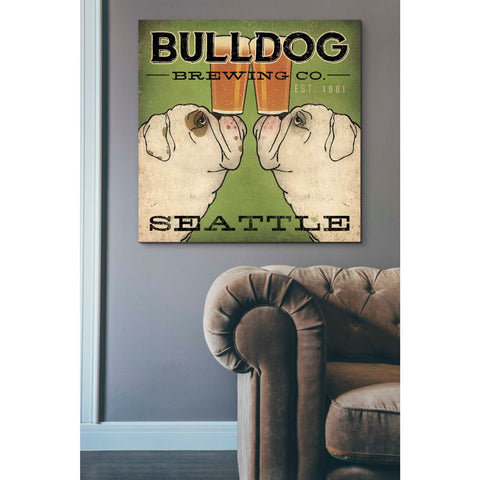 Image of 'Bulldog Brewing Seattle' by Ryan Fowler, Canvas Wall Art,37 x 37