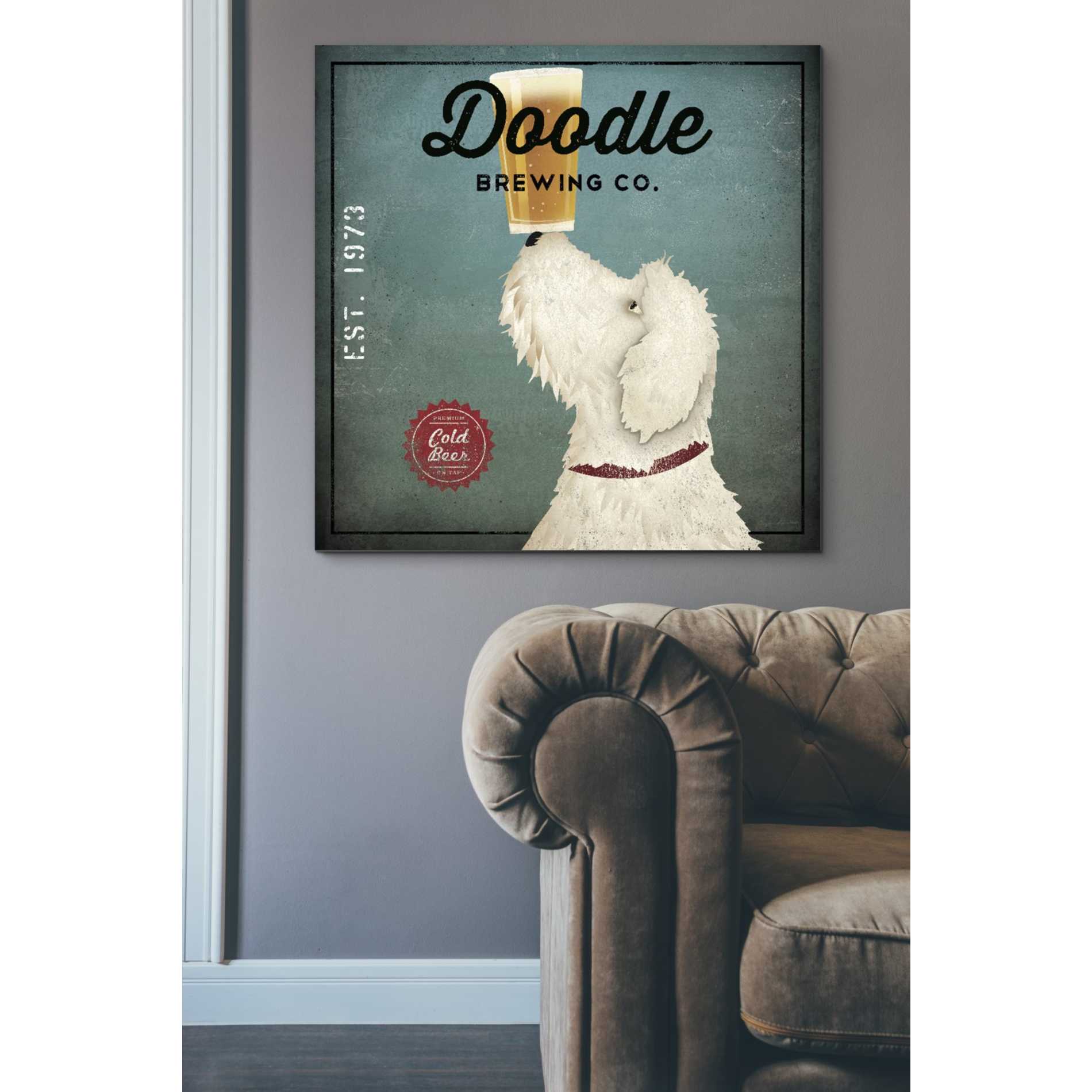 'Doodle Beer' by Ryan Fowler, Canvas Wall Art,37 x 37