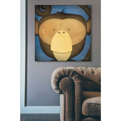 Image of 'Monkey Wow' by Ryan Fowler, Canvas Wall Art,37 x 37