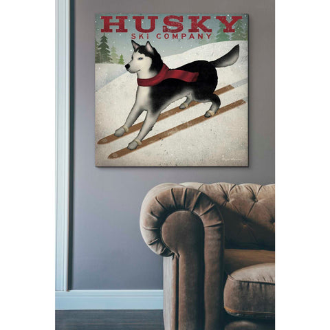 Image of 'Husky Ski Co' by Ryan Fowler, Canvas Wall Art,37 x 37