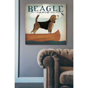 'Beagle Canoe Co' by Ryan Fowler, Canvas Wall Art,37 x 37