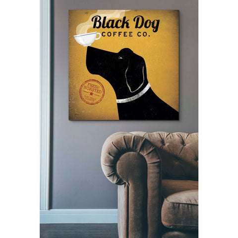Image of 'Black Dog Coffee Co' by Ryan Fowler, Canvas Wall Art,37 x 37