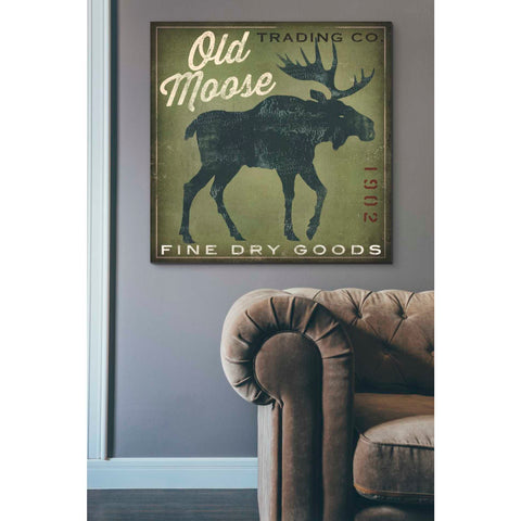Image of 'Old Moose Trading Co. - green' by Ryan Fowler, Canvas Wall Art,37 x 37