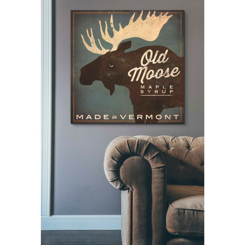 Image of 'Old Moose Maple Syrup Made in Vermont' by Ryan Fowler, Canvas Wall Art,37 x 37