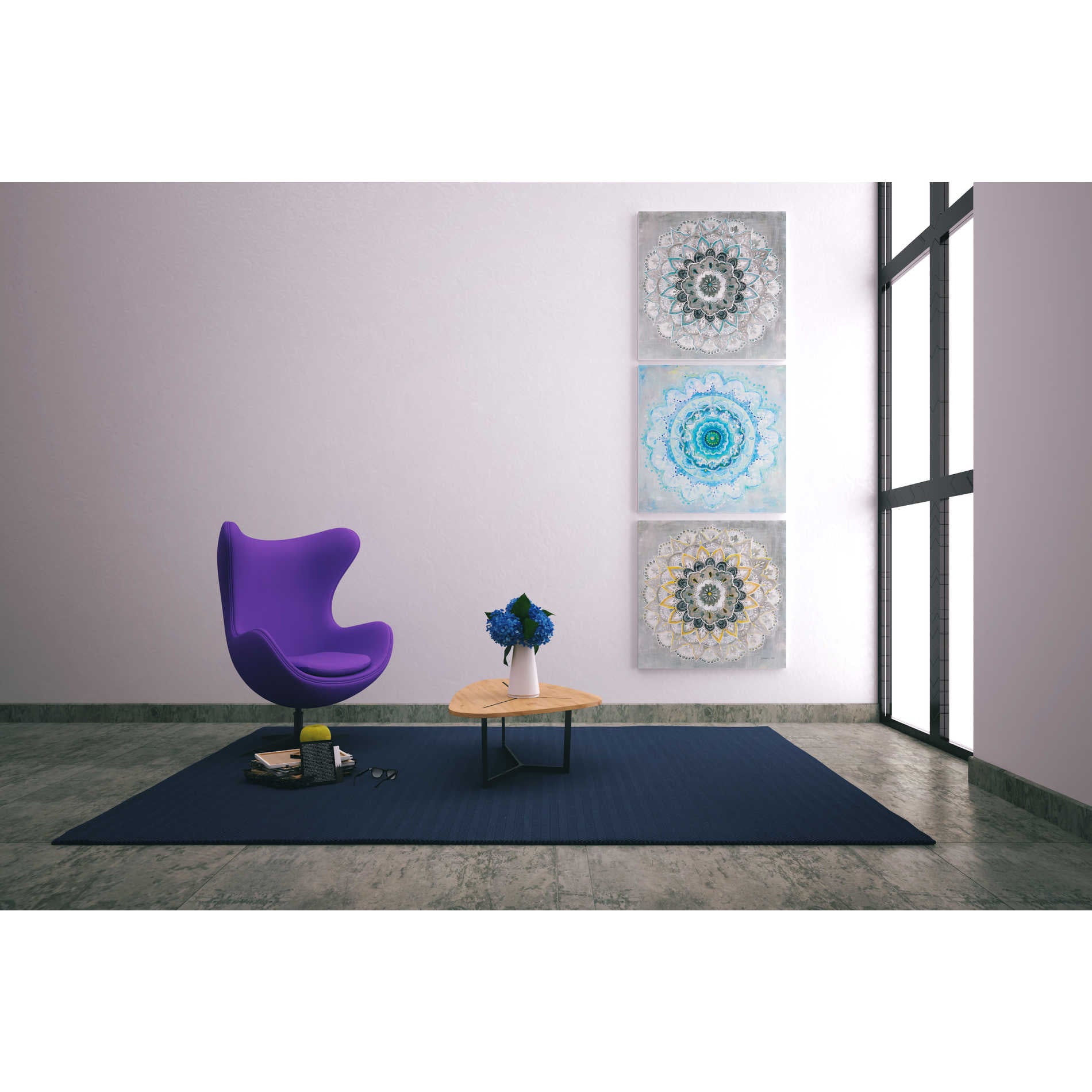 'Sunburst' by Danhui Nai, Canvas Wall Art,37 x 37