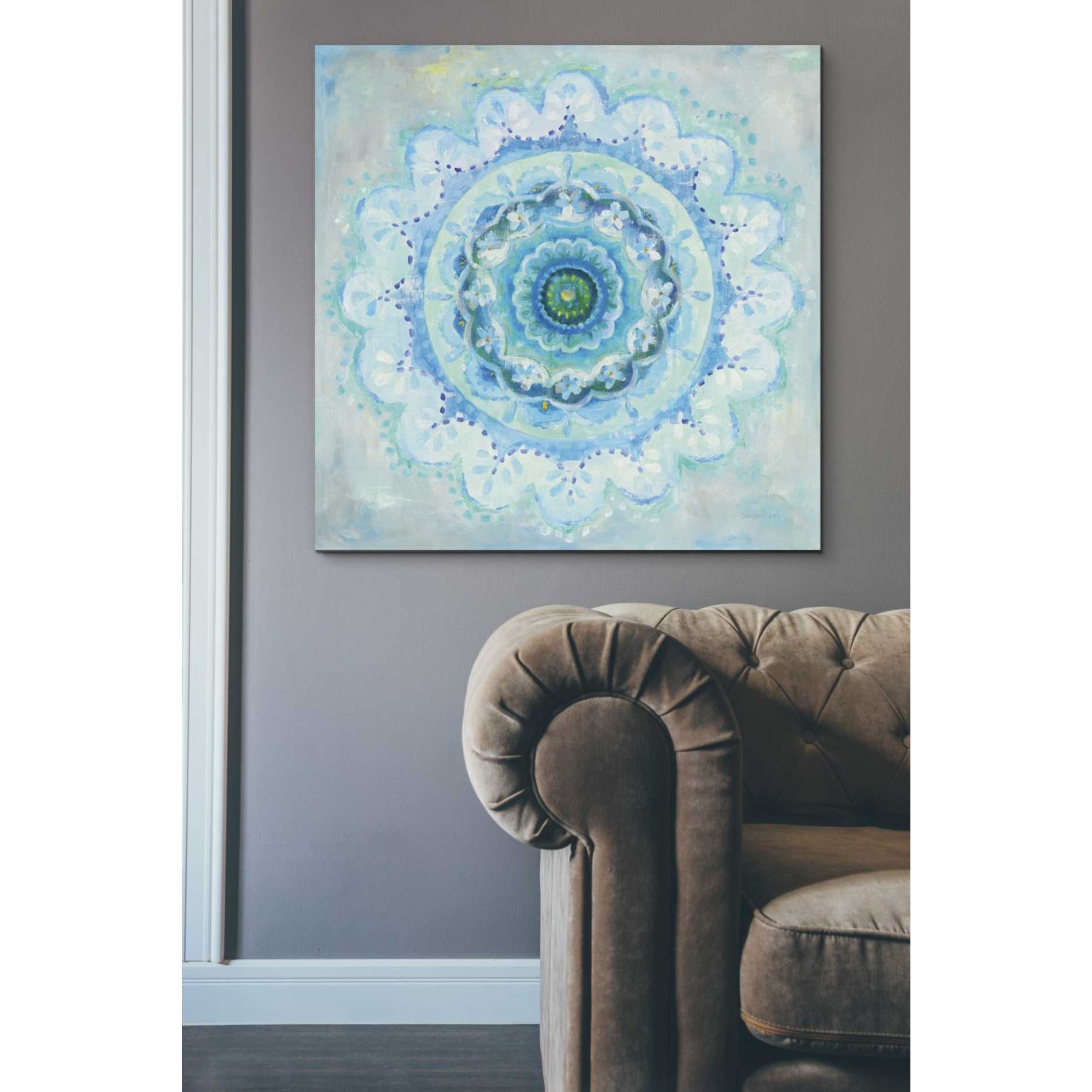 'Coastal Mandala' by Danhui Nai, Canvas Wall Art,37 x 37